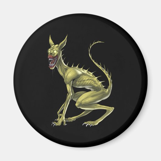 Chupacabra Cryptid Beast Magneet (Voorkant)