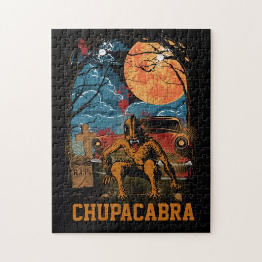 Chupacabra Cryptid Cryptid Creater Text Post Legpuzzel (Verticaal)