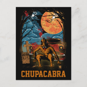 Chupacabra Cryptid Cryptid tekst voor de creatie Briefkaart