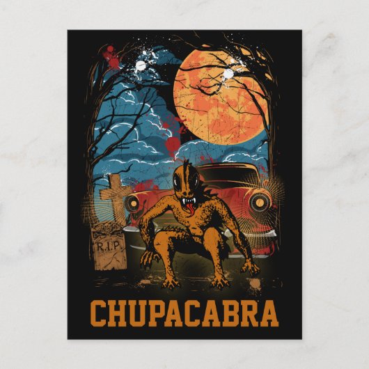 Chupacabra Cryptid Cryptid  tekst voor de creatie Briefkaart (Voorkant)