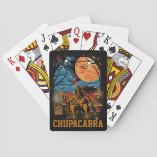 Chupacabra Cryptid Cryptid  tekst voor de creatie Pokerkaarten