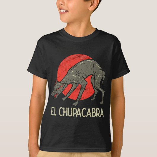 Chupacabra, Cryptid, Cryptozoölogie, Grappige Chup T-shirt (Voorkant)