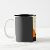 Chupacabra Cryptid Cryptozoology Poster Tweekleurige Koffiemok (Links)