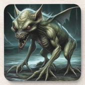 Chupacabra - cryptische monsters of dieren bier onderzetter (Voorkant)