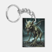 Chupacabra - cryptische monsters of dieren sleutelhanger (Voorkant Links)