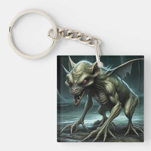Chupacabra - cryptische monsters of dieren sleutelhanger (Voorkant)
