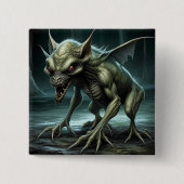 Chupacabra - cryptische monsters of dieren vierkante button 5,1 cm (Voorkant)
