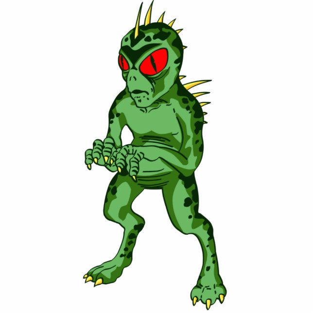 Chupacabra Cutout Magnet/Sculptuur Staand Fotobeeldje (Voorkant)