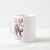Chupacabra Geiten Zijn Snacks Grappige Cryptid Hum Koffiemok (Voorkant links)