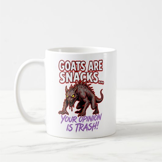 Chupacabra Geiten Zijn Snacks Grappige Cryptid Hum Koffiemok (Links)