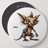 Chupacabra Gremlin Hybride Illustratie Ronde Button 6,0 Cm (Voorkant /achterkant)