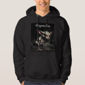 Chupacabra in de Bossen Cryptid Hoodie (Voorkant)