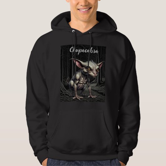 Chupacabra in de Bossen Cryptid Hoodie (Voorkant)
