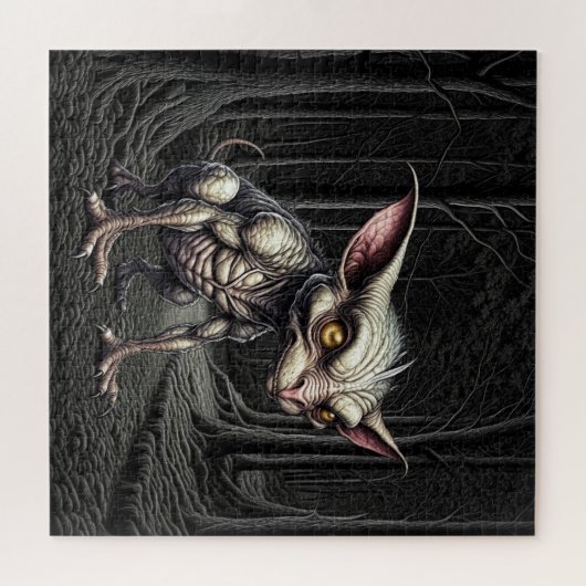 Chupacabra in de Bossen Cryptid Legpuzzel (Horizontaal)