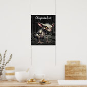 Chupacabra in de Bossen Cryptid Poster (Keuken)