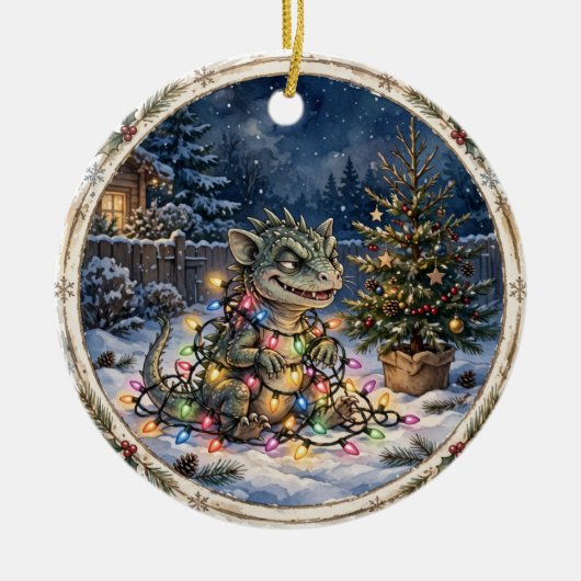 Chupacabra Kerstlichten Ornament (Voorkant)