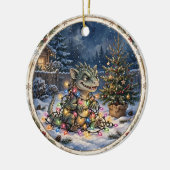 Chupacabra Kerstlichten Ornament (Links)