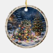 Chupacabra Kerstlichten Ornament (Achterkant)