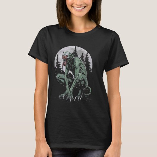Chupacabra Legendary Creature Mythical Beast Crypt T-shirt (Voorkant)