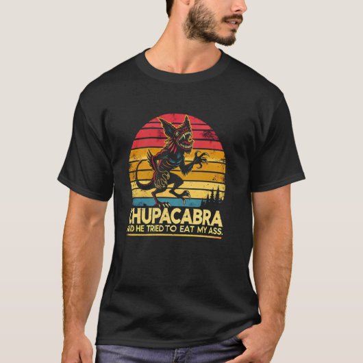 Chupacabra Legendary Creature Mythical Beast Crypt T-shirt (Voorkant)