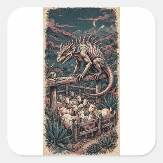 Chupacabra Sticker (Voorkant)
