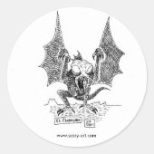 CHUPACABRA-Sticker Ronde Sticker (Voorkant)