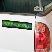 Chupacabra-tekst Bumpersticker (Op Truck)