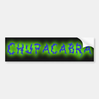 Chupacabra-tekst Bumpersticker