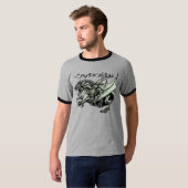 Chupacabra the Goat-Sucker - Green-Grey hide T-shirt (Voorkant volledig)