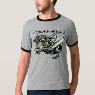 Chupacabra the Goat-Sucker - Green-Grey hide T-shirt