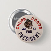 Chupacabra voor President Ronde Button 5,7 Cm (Voorkant /achterkant)