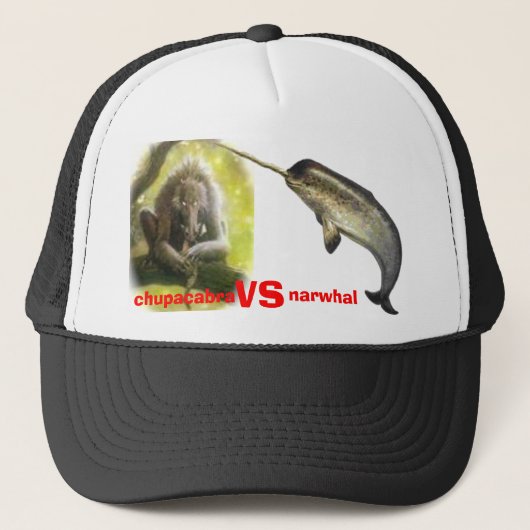 chupacabra vs narwhal trucker pet (Voorkant)