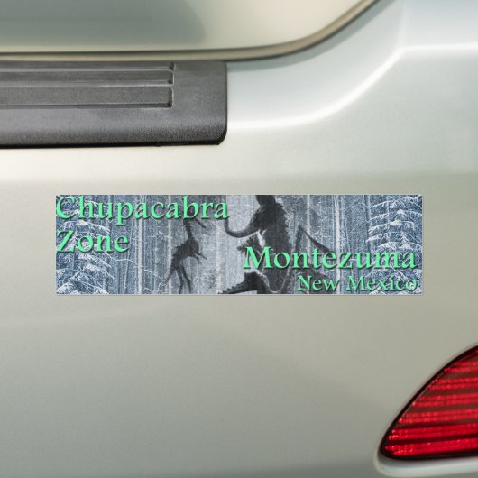 Chupacabra Zone Bumpersticker (Op auto)