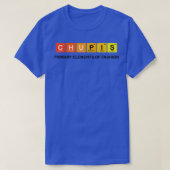 Chupis rode elementen zwarte letters t-shirt (Design voorkant)