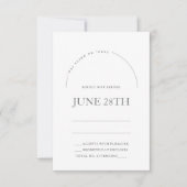 Chuppah in Arch Jewish Rsvp Card & Envelope (Voorkant)