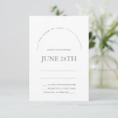 Chuppah in Arch Jewish Rsvp Card & Envelope (Staand voorkant)