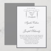 Chuppah Leaf Leaf laat joodse huwelijkskaarten ove Kaart (Voorkant / Achterkant)