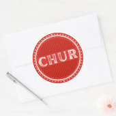 Chur City Pride Embleem – Zwitserse identiteit Ronde Sticker (Envelop)