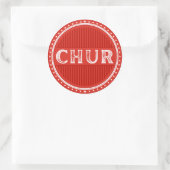 Chur City Pride Emblem – Swiss Identity Ronde Sticker (Tas)