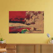 Churberg, Fanny - Kustlandschap (Aangepast) Canvas Afdruk (Insitu (Woonkamer))