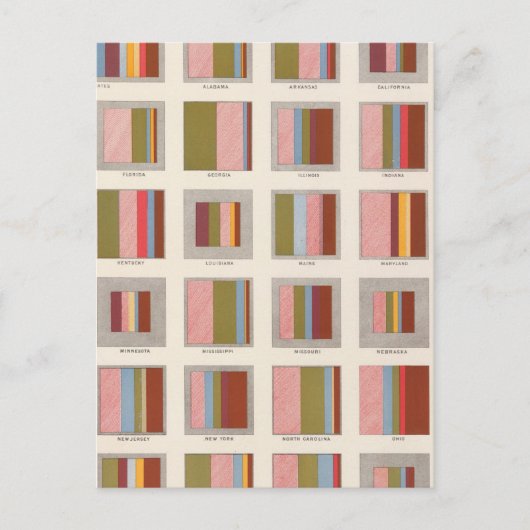 Church Accommodation, Statistical US Lithograaf Briefkaart (Voorkant)