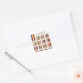 Church Accommodation, Statistical US Lithograaf Vierkante Sticker (Envelop)