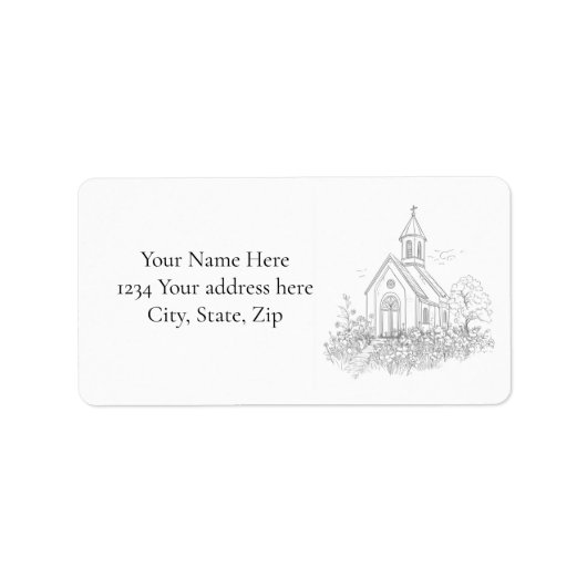 Church Address Label (Voorkant)