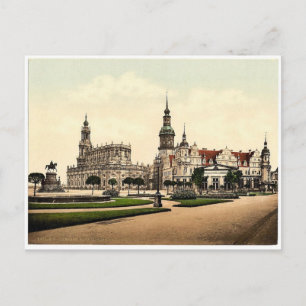 Church and Royal Castle, Altstadt, Dresden, Saksen Briefkaart