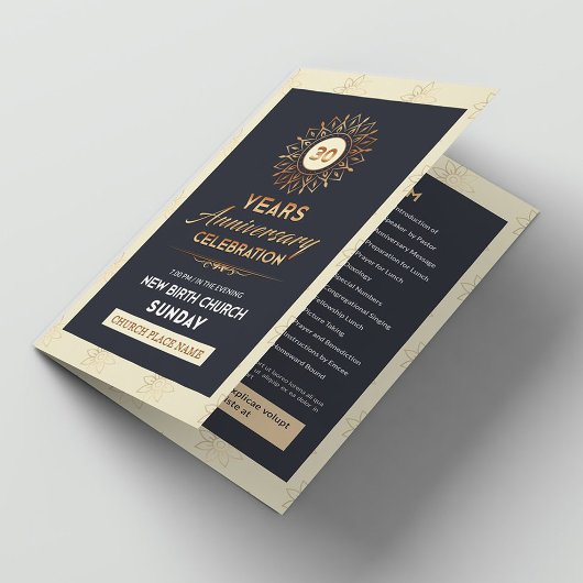 Church Anniversary Brochure Template