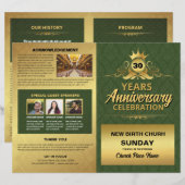 Church Anniversary Program Template (Voorkant / Achterkant)