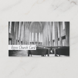 Church Architecture Retro Monochrome religie Visitekaartje