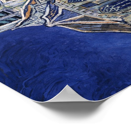 Church Auvers Sur Oise schilder Vincent van Gogh Poster (Hoek)