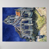 Church Auvers Sur Oise schilder Vincent van Gogh Poster (Voorkant)