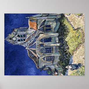 Church Auvers Sur Oise schilder Vincent van Gogh Poster